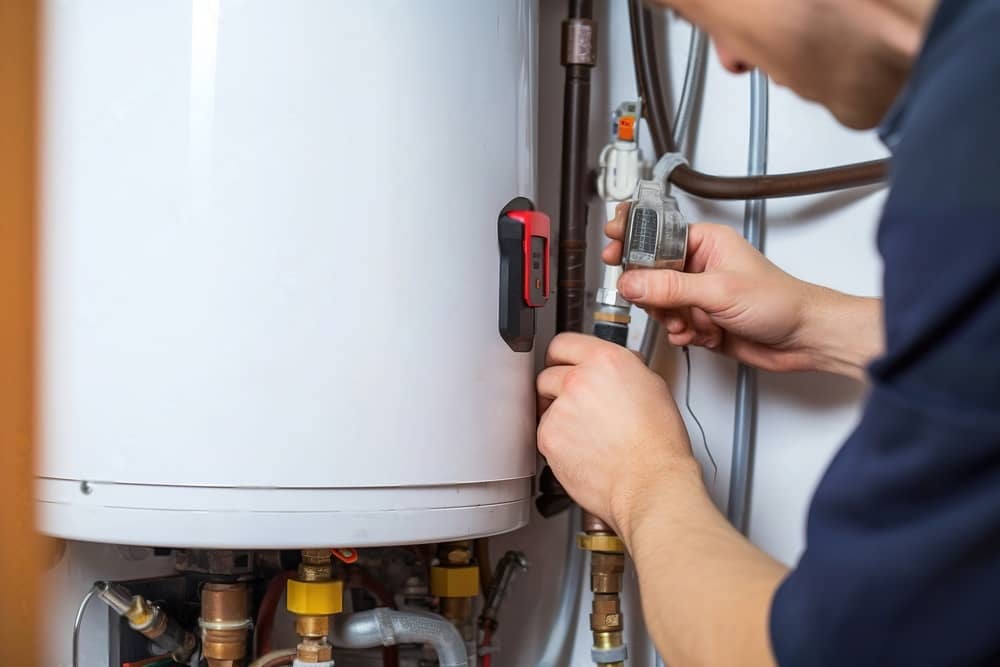 installing water heater